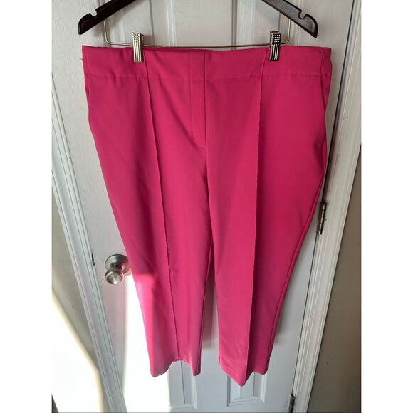 Rachel Zoe pink skinny stretchy pants size 16 stylish work attire - Picture 1 of 5